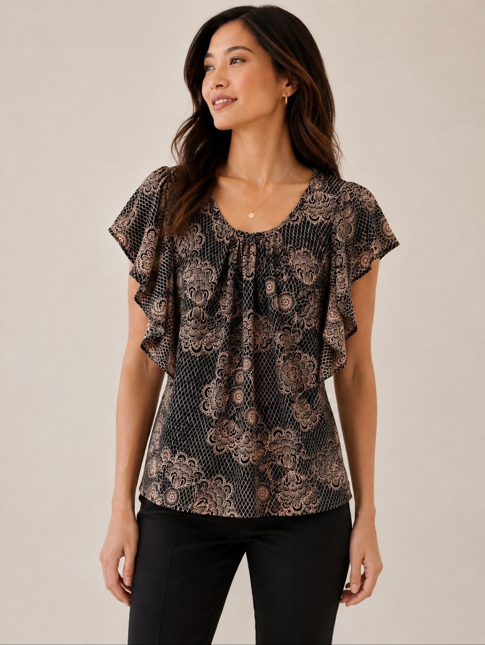 ❤ BANANA REPUBLIC FLOWY TOP / BLOUSE, SIZE XS